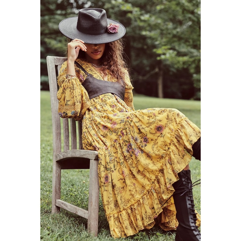 Free People Cassis Printed Chiffon Dress - Picture 2 of 10